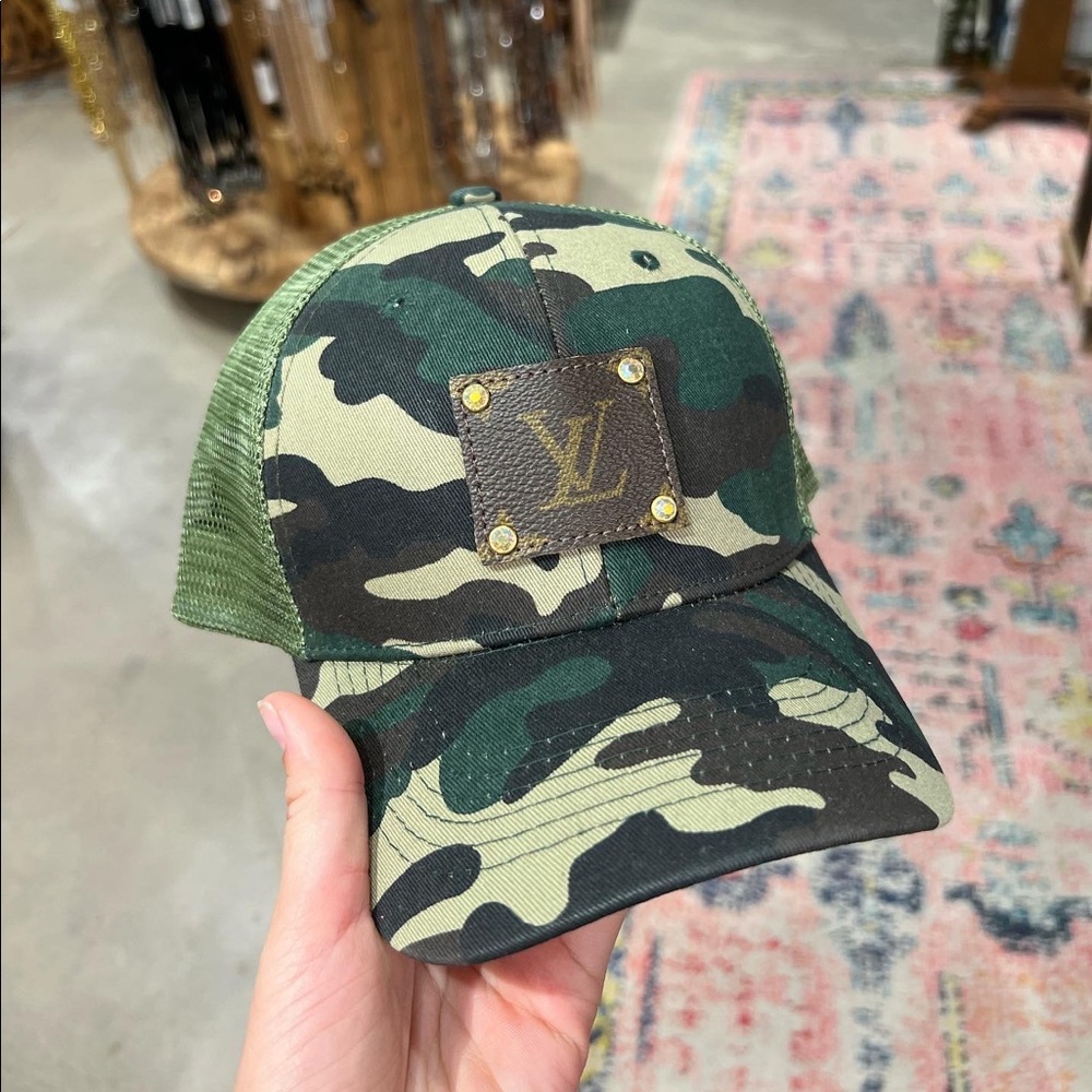 Authentic Louis Vuitton Patch Hat